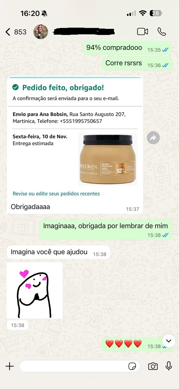 Print de conversa do grupo
